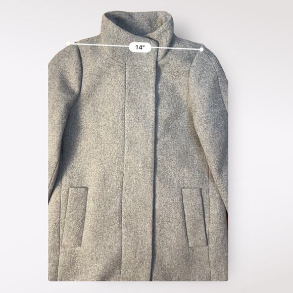 J.Crew‎ Mercantile Gray Wool City Coat NWT Size 2 - Picture 6 of 13